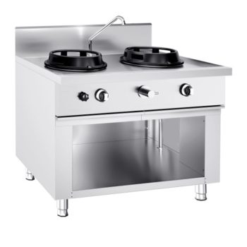 Álló WOK Tűzhely 2 Égő 30kW