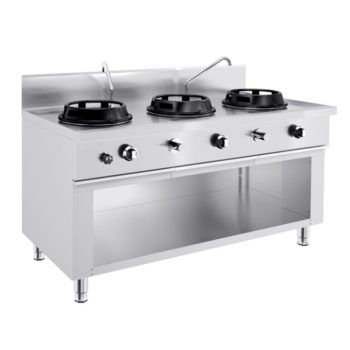 Álló WOK Tűzhely 3 Égő 45kW